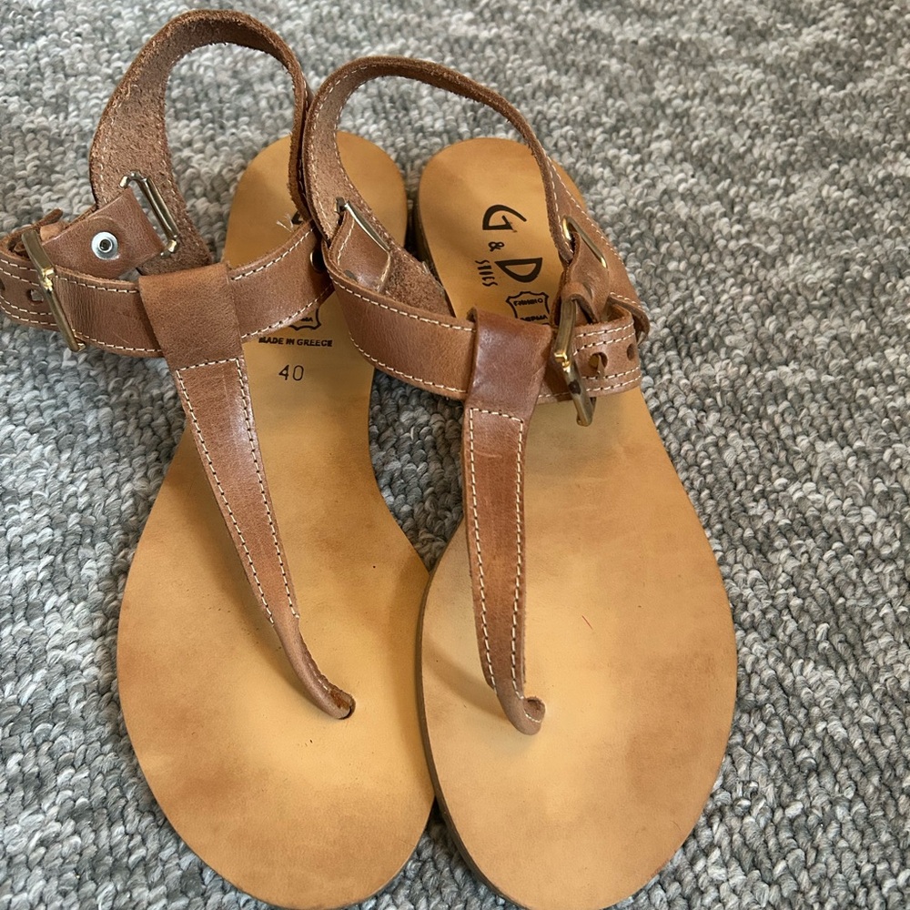 Brown Leather Sandals